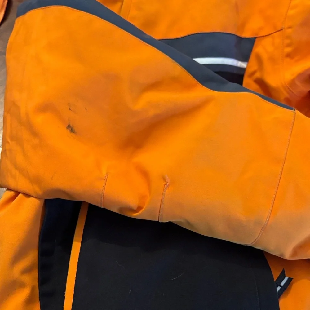 Karbon Black and Orange Ski Jacket